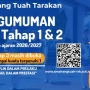PENGUMUMAN SPMB TAHAP 1 & 2 TAHUN 2026